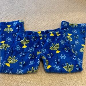 Blue and Yellow Hanukkah Kids Pajama pants